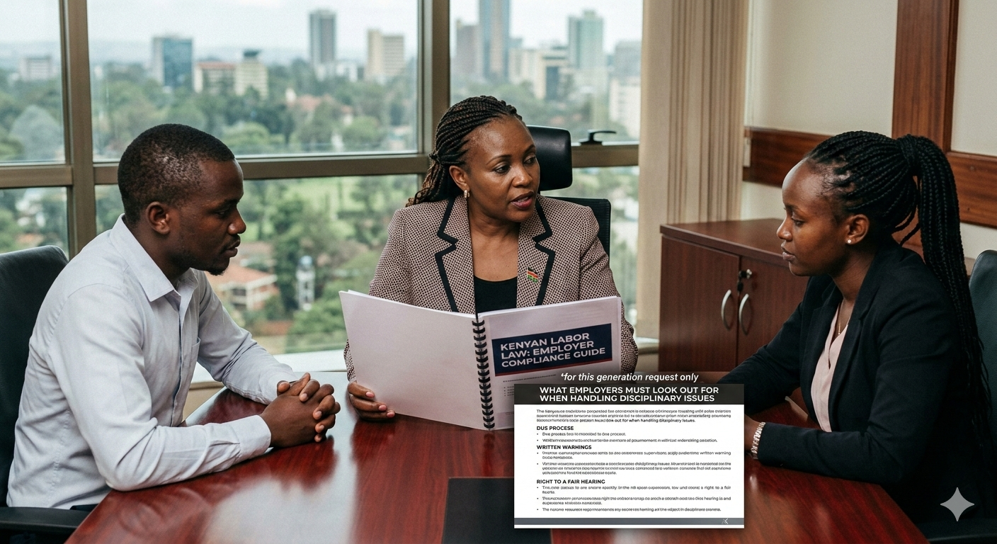 What Employers Must Look Out for When Handling Disciplinary Issues A.N. Kamau & Co. Advocates